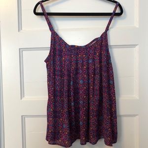 Torrid purple kaleidoscope swing tank top - Sz 0